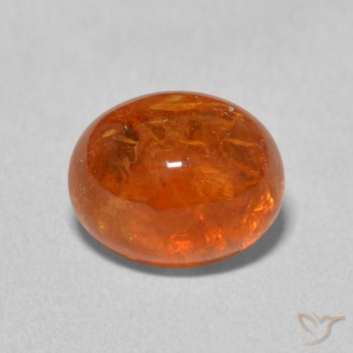 3.86ct Натуральный Средний апельсин Спессартитовая пряжа, Овал, Прозрачный