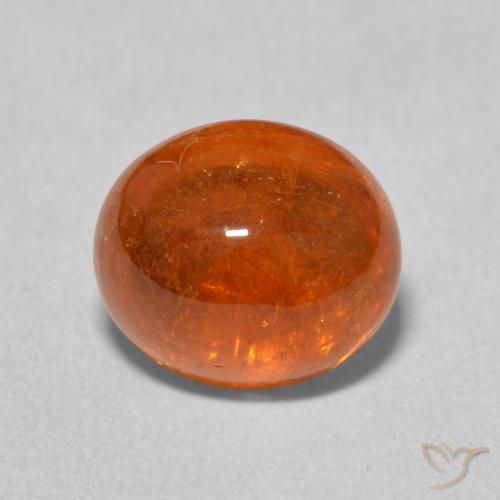4.38ct Натуральный Средний апельсин Спессартитовая пряжа, Овал, Прозрачный