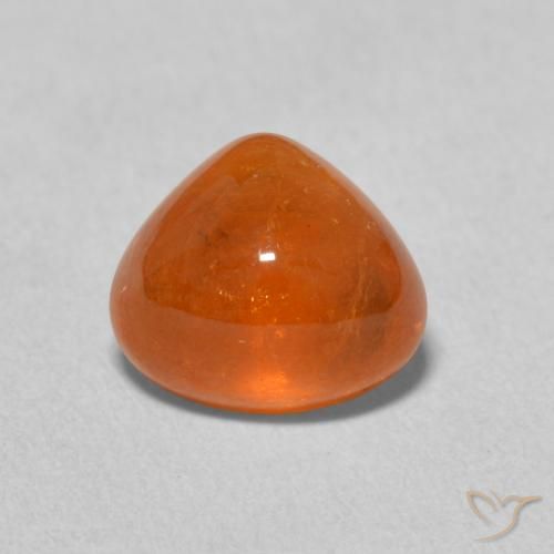 3.14ct Натуральный Средний апельсин Спессартитовая пряжа, Форма груши, Прозрачный