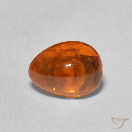 2.39ct Натуральный Огонь Оранжевый Спессартитовая пряжа, Форма груши, Прозрачный