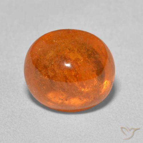 4.52ct Натуральный Ярко-оранжевый Спессартитовая пряжа, Овал, Прозрачный