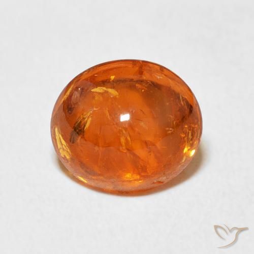 3.94ct Натуральный Средний апельсин Спессартитовая пряжа, Овал, Прозрачный