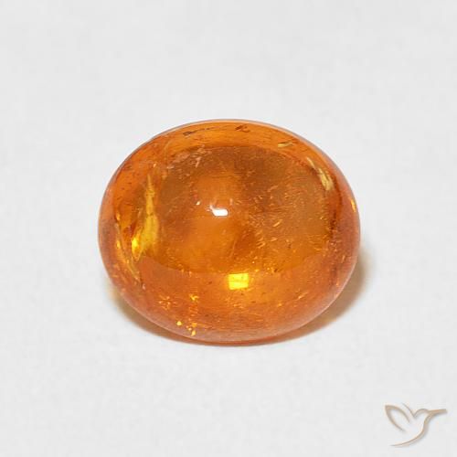 3.18ct Натуральный Интенсивный апельсин Спессартитовая пряжа, Овал, Прозрачный