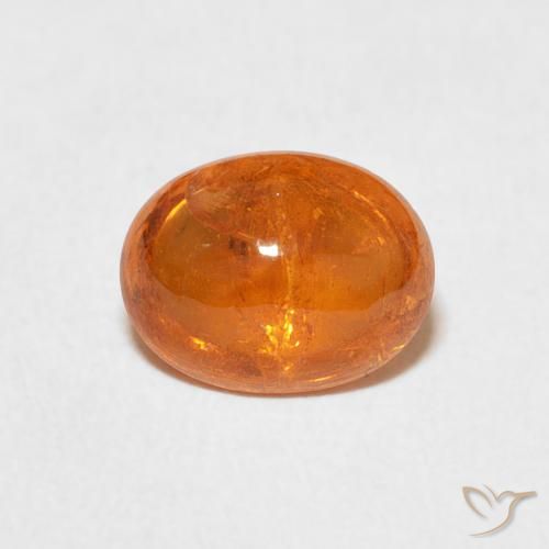 2.20ct Натуральный Средний апельсин Спессартитовая пряжа, Овал, Прозрачный