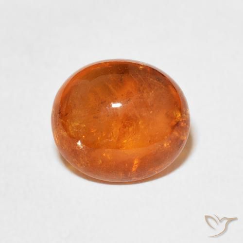 3.68ct Натуральный Средний апельсин Спессартитовая пряжа, Овал, Прозрачный