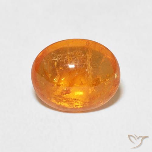 2.62ct Натуральный Янтарный Апельсин Спессартитовая пряжа, Овал, Прозрачный