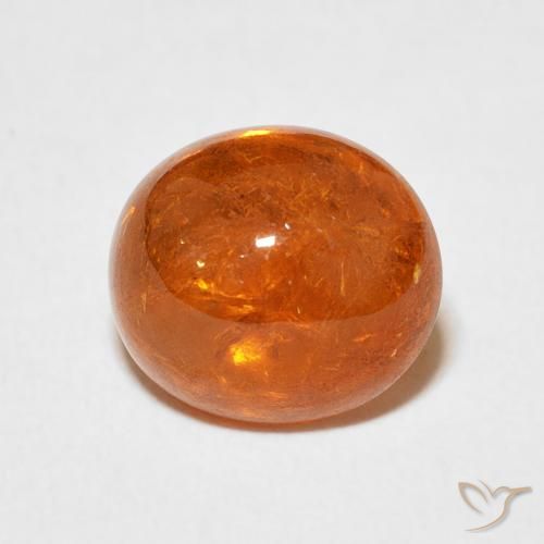 4.79ct Натуральный Красновато-оранжевый Спессартитовая пряжа, Овал, Прозрачный