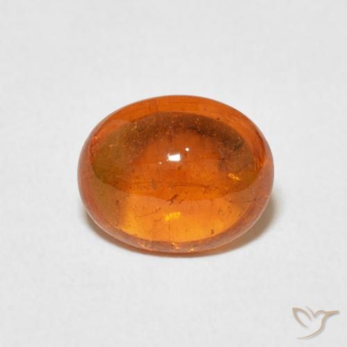 2.23ct Натуральный Янтарный Апельсин Спессартитовая пряжа, Овал, Прозрачный