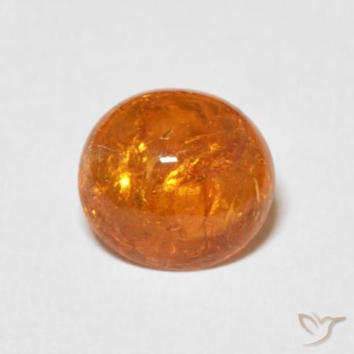 2.53ct Натуральный Янтарный Апельсин Спессартитовая пряжа, Овал, Прозрачный