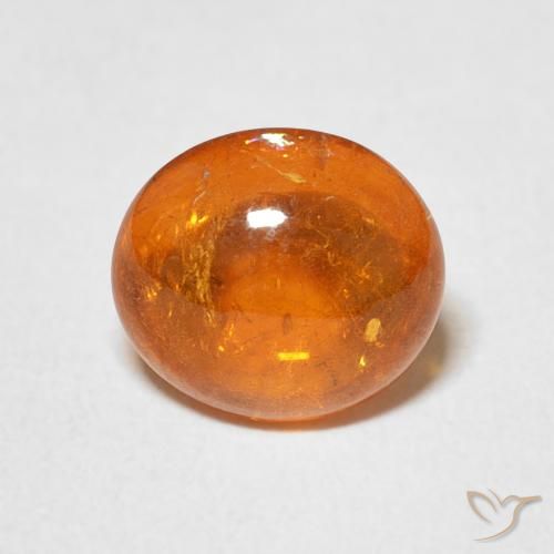 3.36ct Натуральный Огонь Оранжевый Спессартитовая пряжа, Овал, Прозрачный