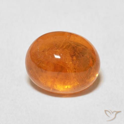 2.82ct Натуральный Средний апельсин Спессартитовая пряжа, Овал, Прозрачный