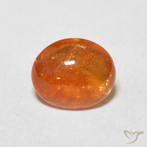 1.91ct Натуральный Средний апельсин Спессартитовая пряжа, Овал, Прозрачный