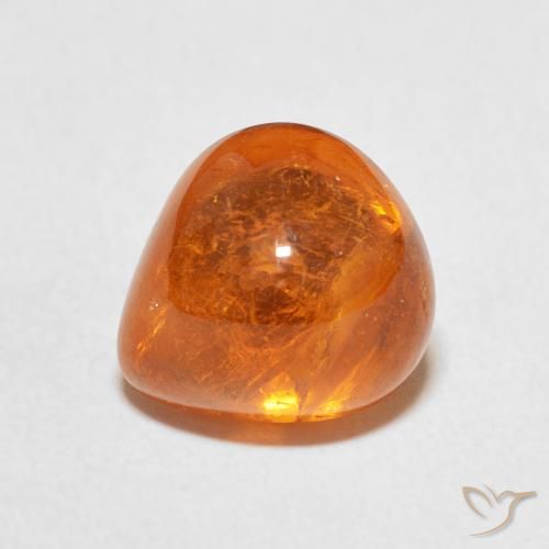 6.45ct Натуральный Темно-оранжевый Спессартитовая пряжа, Форма груши, Прозрачный