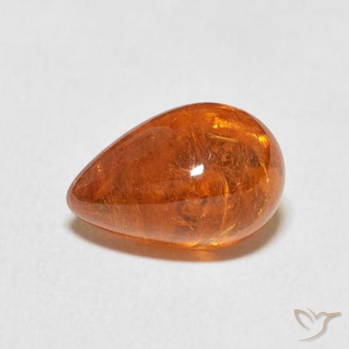 4.10ct Натуральный Янтарный Апельсин Спессартитовая пряжа, Овал, Прозрачный