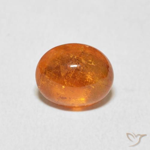 1.86ct Натуральный Красновато-оранжевый Спессартитовая пряжа, Овал, Прозрачный