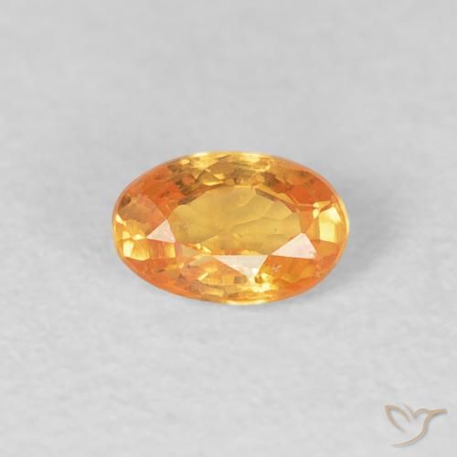 0.34ct Натуральный Интенсивный апельсин Спессартитовая пряжа, Овал, Чистота VS