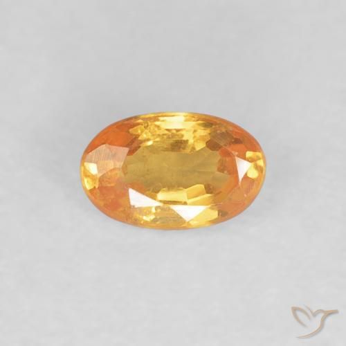 0.36ct Натуральный Интенсивный апельсин Спессартитовая пряжа, Овал, Чистота VS