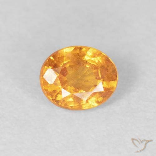 0.56ct Натуральный Интенсивный апельсин Спессартитовая пряжа, Овал, Чистота VS