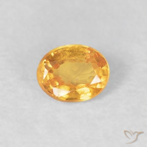0.23ct Натуральный Средний апельсин Спессартитовая пряжа, Овал, Чистота VS
