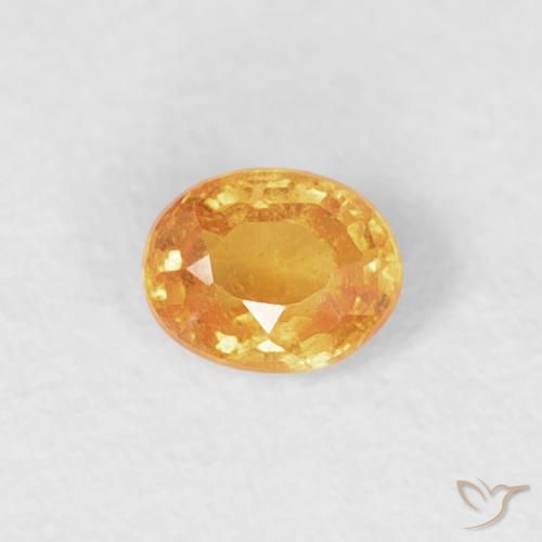 0.20ct Натуральный Средний апельсин Спессартитовая пряжа, Овал, VS-SI