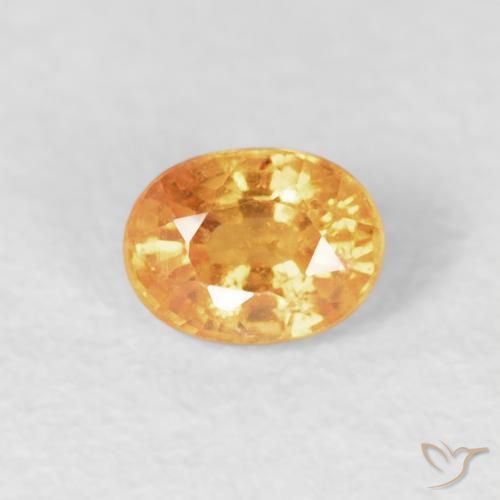 0.29ct Натуральный Средний апельсин Спессартитовая пряжа, Овал, VS-SI
