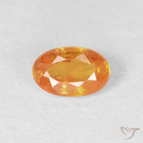 0.30ct Натуральный Интенсивный апельсин Спессартитовая пряжа, Овал, VS-SI