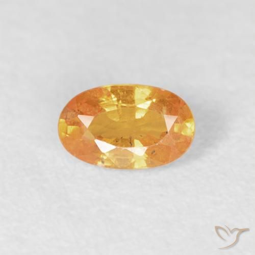 0.33ct Натуральный Интенсивный апельсин Спессартитовая пряжа, Овал, VS-SI