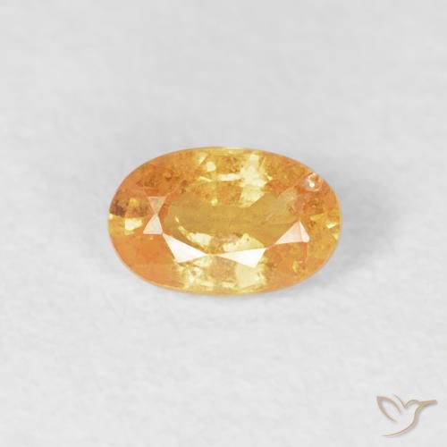 0.32ct Натуральный Средний апельсин Спессартитовая пряжа, Овал, VS-SI