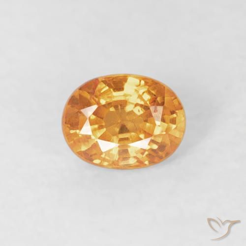 0.29ct Натуральный Оранжево-золотой Спессартитовая пряжа, Овал, Чистота VS