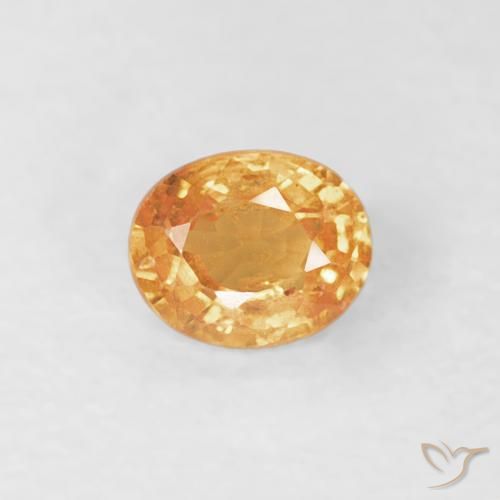 0.24ct Натуральный Оранжево-золотой Спессартитовая пряжа, Овал, VS-SI