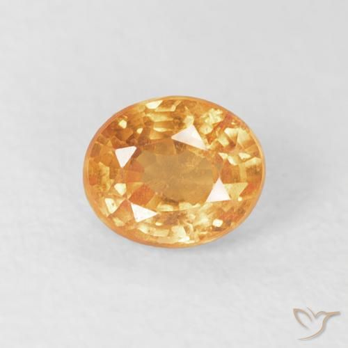 0.57ct Натуральный Средний апельсин Спессартитовая пряжа, Овал, VS-SI