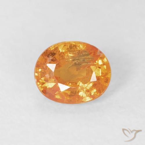 0.50ct Натуральный Средний апельсин Спессартитовая пряжа, Овал, VS-SI