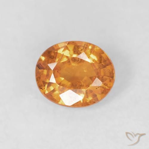 0.48ct Натуральный Ярко-оранжевый Спессартитовая пряжа, Овал, VS-SI
