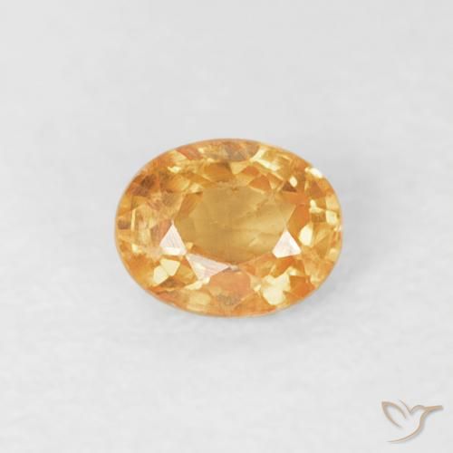 0.21ct Натуральный Тигровый апельсин Спессартитовая пряжа, Овал, VS-SI
