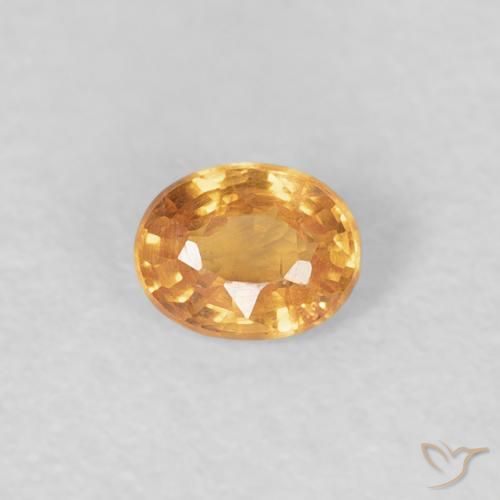 0.23ct Натуральный Тигровый апельсин Спессартитовая пряжа, Овал, Чистота VS
