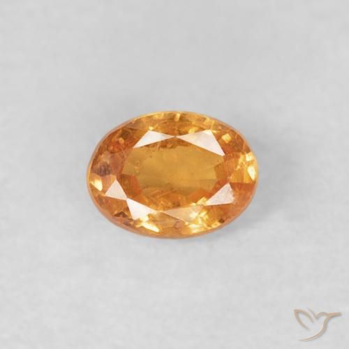 0.25ct Натуральный Средний апельсин Спессартитовая пряжа, Овал, Чистота VS