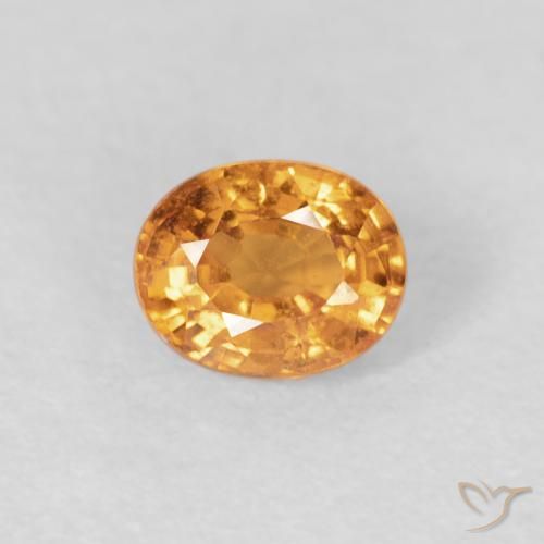 0.53ct Натуральный Средний апельсин Спессартитовая пряжа, Овал, Чистота VS