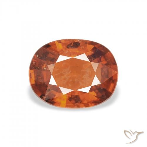 1.44ct Medium Dark-Orange Спессартитовая пряжа, Овал, VS-SI
