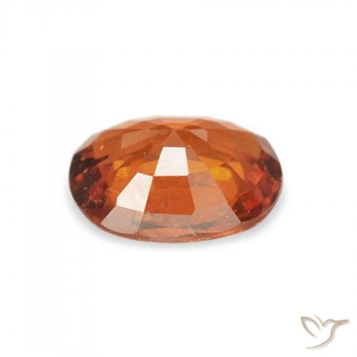 1.44 карата, натуральный Medium Dark-Orange Спессартитовая пряжа, Овал, VS-SI