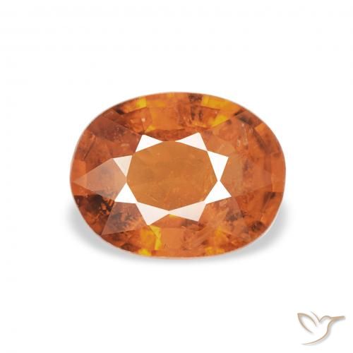 1.04ct Натуральный Medium Dark-Orange Спессартитовая пряжа, Овал, VS-SI