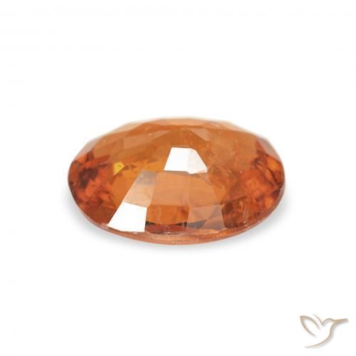 1.04 карата, натуральный Medium Dark-Orange Спессартитовая пряжа, Овал, VS-SI