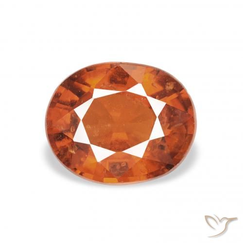 1.28ct Натуральный Medium Dark-Orange Спессартитовая пряжа, Овал, VS-SI