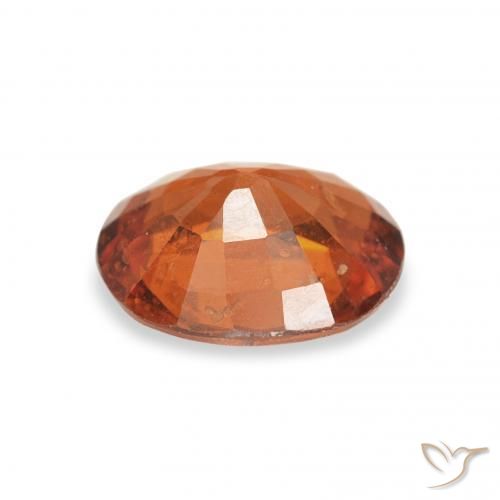 1.28 карата, натуральный Medium Dark-Orange Спессартитовая пряжа, Овал, VS-SI