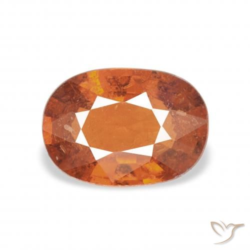 1.34ct Натуральный Medium Dark-Orange Спессартитовая пряжа, Овал, VS-SI