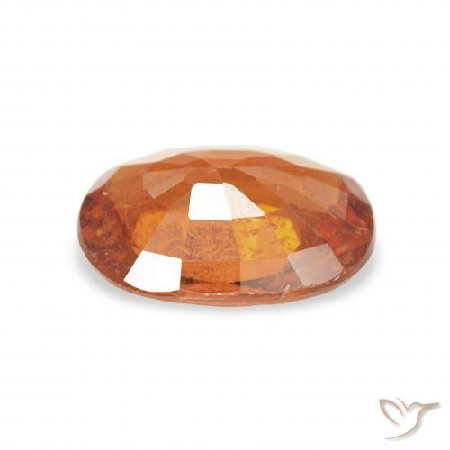 1.34 карата, натуральный Medium Dark-Orange Спессартитовая пряжа, Овал, VS-SI
