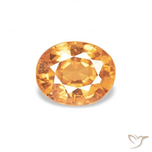 0.58ct Золотой Спессартитовая пряжа, Овал, Чистота VS