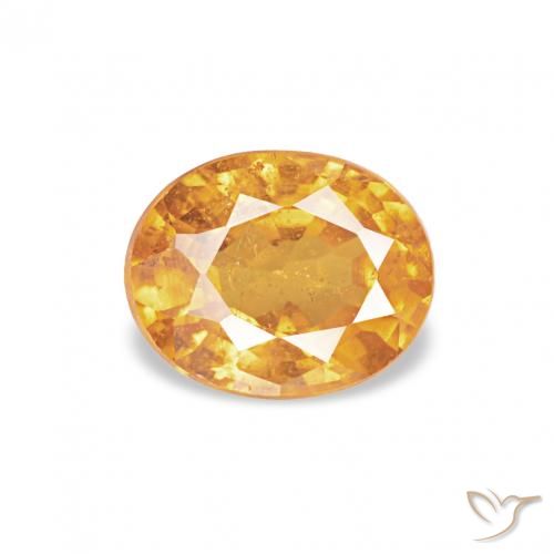 0.61ct Средний апельсин Спессартитовая пряжа, Овал, Чистота VS