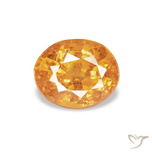 0.63ct Средний апельсин Спессартитовая пряжа, Овал, Чистота VS