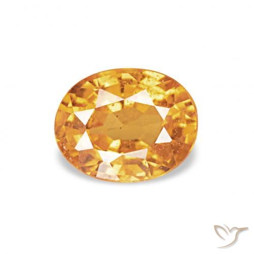 0.52ct Средний апельсин Спессартитовая пряжа, Овал, Чистота VS