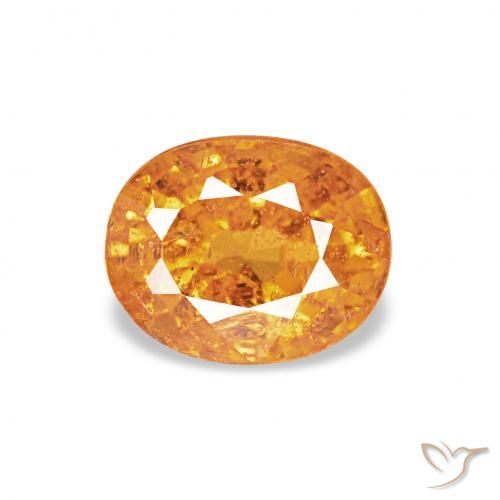 0.65ct Средний апельсин Спессартитовая пряжа, Овал, VS-SI